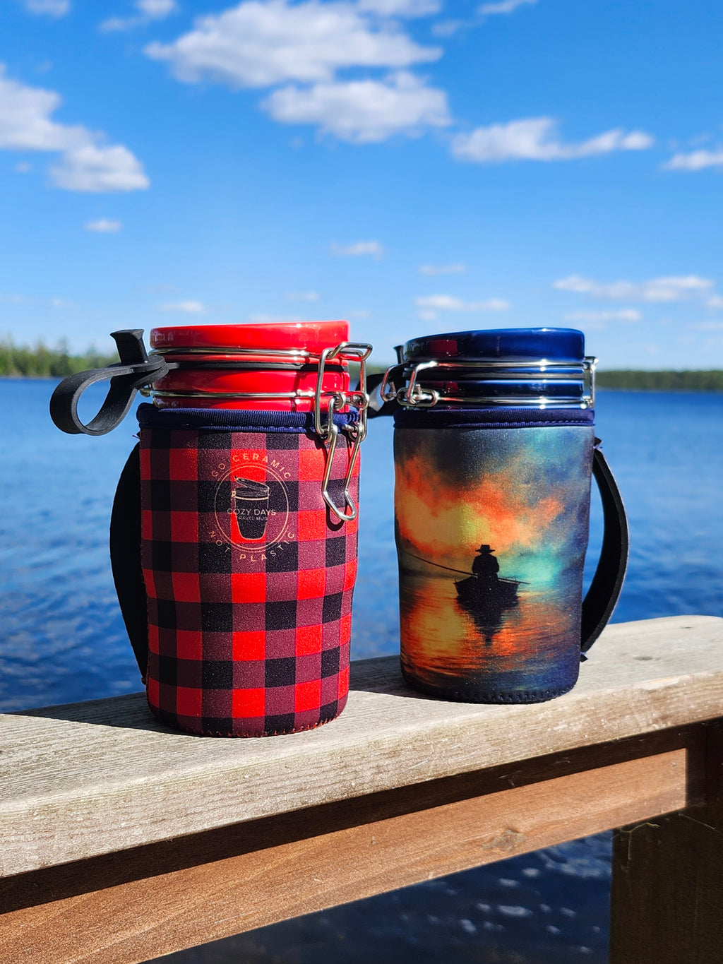 Midnight Blue Ceramic Travel Mug
